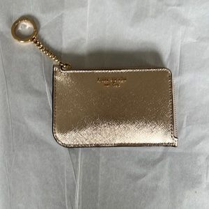Kate Spade Gold Keychain / Card Holder